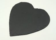 Naturstein Placemats, schwarzer Schiefer überzieht Herz-Form mit Auflagen