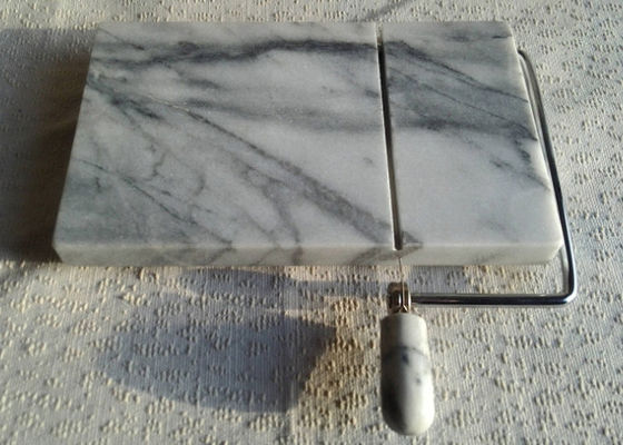 TOPULORS Marmor-Käsehobel Mit Schneidebrett – 5 Extra Drähte, 20,3x12,7 Cm, Edelstahl, Rutschfest