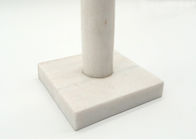 Weißer Steinpapierhandtuch-Halter, Marmorpapierhandtuch-Stand-quadratische Grundfläche